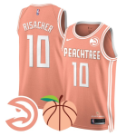 Men’s Atlanta Hawks #10 Zaccharie Risacher ‘Peachtree’ City Edition