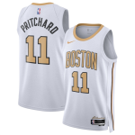 Men's Boston Celtics #11 Payton Pritchard White 2025-26 City Edition Stitched