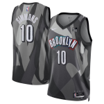 Men’s Brooklyn Nets #10 Ben Simmons Black 2024-25 City Edition Stitched Basketball