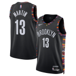 Men’s Brooklyn Nets #13 Tyrese Martin Black 2025-26 City Edition Stitched