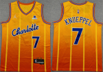 Men’s Charlotte Hornets #7 Kon Knueppel Orange 2025-26 City Edition Stitched