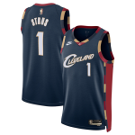 Men’s Cleveland Cavaliers #1 Max Strus Navy 2025 Classic Edition Stitched Jersey