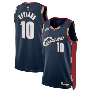 Men's Cleveland Cavaliers #10 Darius Garland Navy 2025 Classic Edition Stitched