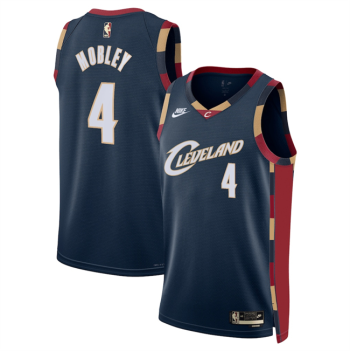 Men's Cleveland Cavaliers #4 Evan Mobley Navy 2025 Classic Edition Stitched