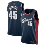 Men’s Cleveland Cavaliers #45 Donovan Mitchell Navy 2025 Classic Edition Stitched