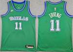 Men’s Dallas Mavericks #11 Kyrie Irving Green 2025 Classic Edition Stitched