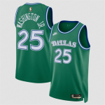 Men’s Dallas Mavericks #25 P.J. Washington Green 2025 Classic Edition Stitched