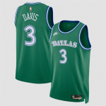 Men’s Dallas Mavericks #3 Anthony Davis Green 2025 Classic Edition Stitched