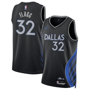 Men's Dallas Mavericks #32 Cooper Flagg Black 2025-26 City Edition Stitched