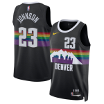 Men’s Denver Nuggets #23 Cameron Johnson Black 2025-26 City Edition Stitched