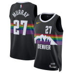Men's Denver Nuggets #27 Jamal Murray Black 2025-26 City Edition Stitched