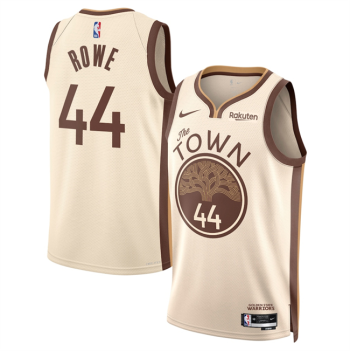 Men's Golden State Warriors #44 Jackson Rowe Tan 2025-26 City Edition Stitched