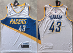 Men’s Indiana Pacers #43 Pascal Siakam White 2025-26 City Edition Stitched