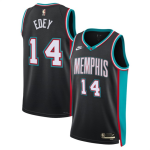 Men’s Memphis Grizzlies #14 Zach Edey Black 2025 Classic Edition Stitched