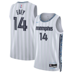 Men’s Memphis Grizzlies #14 Zach Edey White 2025-26 City Edition Stitched