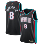 Men’s Memphis Grizzlies #8 Jaren Jackson Jr. Black 2025 Classic Edition Stitched