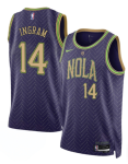 Men’s New Orleans Pelicans #14 Brandon Ingram Purple 2024-25 City Ediiton Stitched