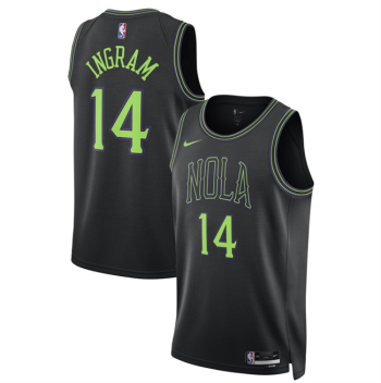 Men's New Orleans Pelicans #14 Micah Peavy Black 2025-26 City Ediiton Stitched