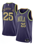 Men's New Orleans Pelicans #25 Trey Murphy III Purple 2024-25 City Ediiton Stitched