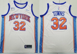 Men’s New York Knicks #32 Karl Anthony Towns Cream 2025 City Sponsor Swingman