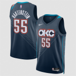 Men’s Oklahoma City Thunder #55 Isaiah Hartenstein Navy 2025-26