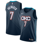 Men’s Oklahoma City Thunder #7 Chet Holmgren Navy 2025-26 City Edition