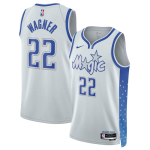 Men’s Orlando Magic #22 Franz Wagner Silver 2025-26 City Edition Stitched