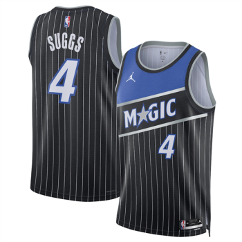Men's Orlando Magic #4 Jalen Suggs New Generation of Magic Black Stitched