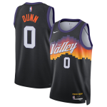 Men’s Phoenix Suns #0 Ryan Dunn Black 2025-26 City Edition Stitched Basketball