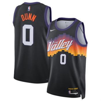 Men's Phoenix Suns #0 Ryan Dunn Black 2025-26 City Edition Stitched Basketball