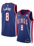 Men's Sacramento Kings #8 Zach LaVine Blue 2025 City Edition Stitched Basketball