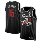 Men’s Toronto Raptors #15 Vince Carter 2025-26 City Edition Stitched Jersey Black