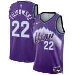 Men's Utah Jazz #22 Kyle Filipowski Purple 2025 Icon Edition Stitched Basketball