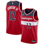 Men’s Washington Wizards #12 Tre Johnson III Red 2025 Draft Icon Edition Stitched