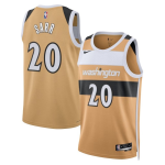 Men's Washington Wizards #20 Alex Sarr Tan 2025-26 City Edition Swingman