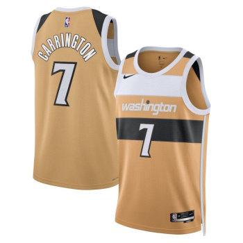 Men's Washington Wizards #7 Carlton Carrington Tan 2025-26 City Edition