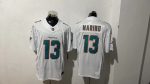 Miami Dolphins 13 Dan Marino White Stitched Jersey