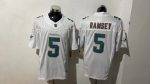 Miami Dolphins 5 Jalen Ramsey White Stitched Jersey