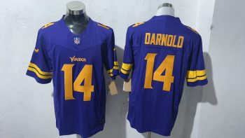 Minnesota Vikings 14 Sam Darnold Purple Stitched Jersey (2)