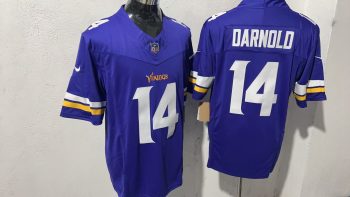 Minnesota Vikings 14 Sam Darnold Purple Stitched Jersey