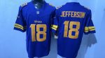 Minnesota Vikings 18 Justin Jefferson Purple Stitched Jersey