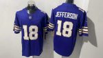 Minnesota Vikings 18 Justin Jefferson Purple Throwback Stitched Jersey