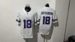 Minnesota Vikings 18 Justin Jefferson White Alternate Stitched Jersey