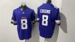 Minnesota Vikings 8 Kirk Cousins Purple Stitched Jersey