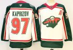 Minnesota Wild #97 Kaprizov White & Green stitched hockey jersey