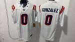 New England Patriots Gonzalez #0 White Jersey