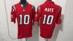 New England Patriots Maye #10 Red Jersey