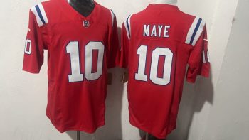 New England Patriots Maye #10 Red Jersey