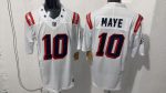 New England Patriots Maye #10 White Jersey