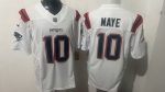 New England Patriots Maye #10 White stitched Jersey
